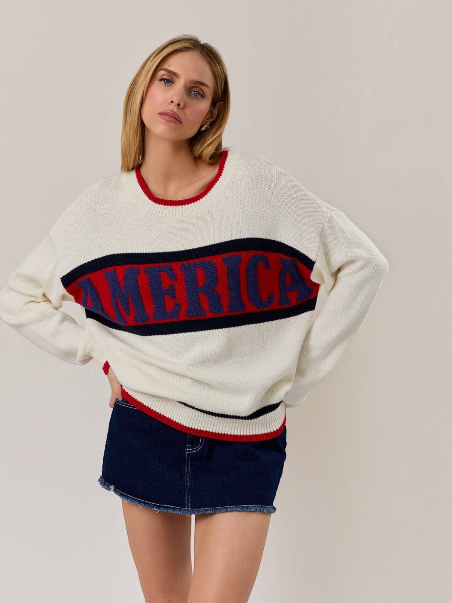 Mialur Boutique - America Knit Sweater
