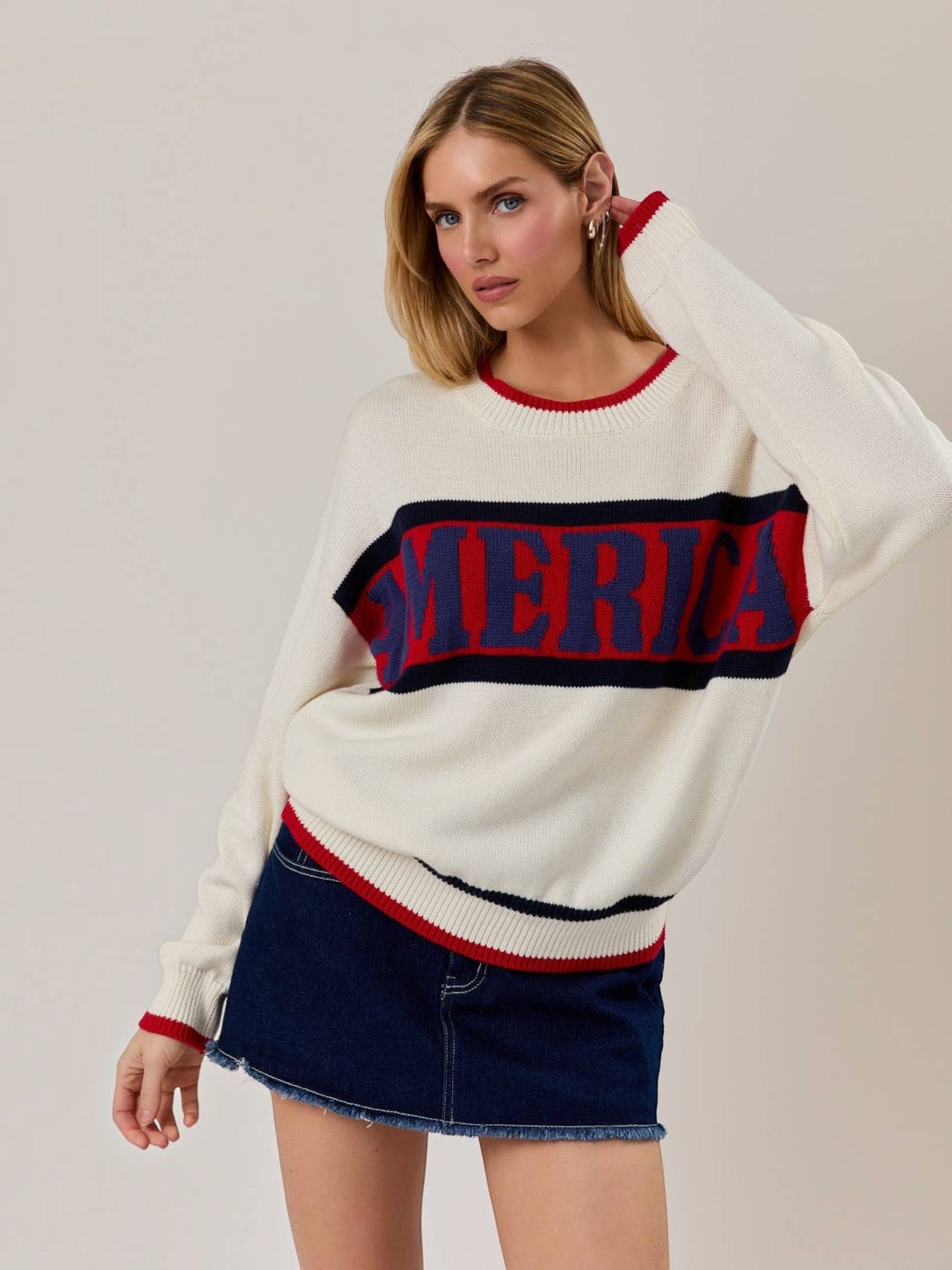 Mialur Boutique - America Knit Sweater