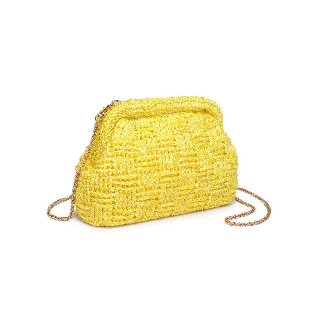 Butter Woven Clutch Bag