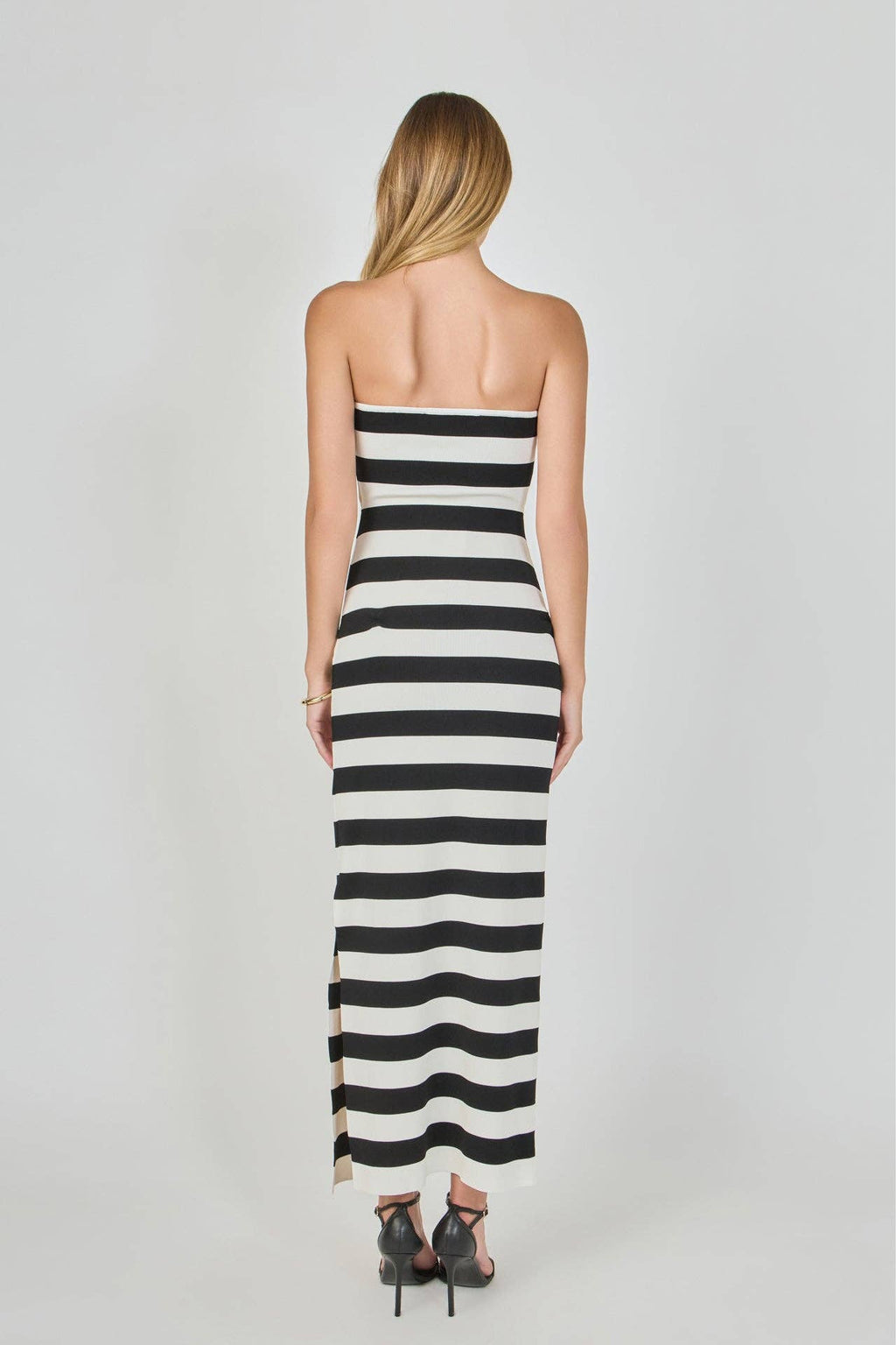 Monaco Stripe Cutout Maxi Dress