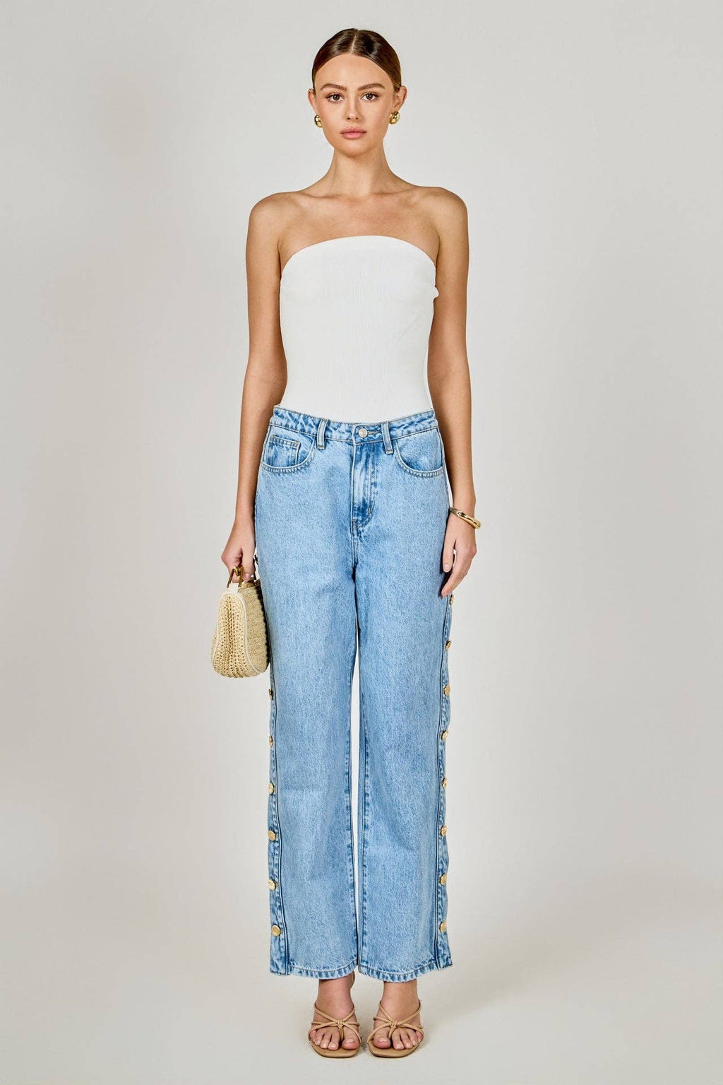 The Monroe Button Jeans