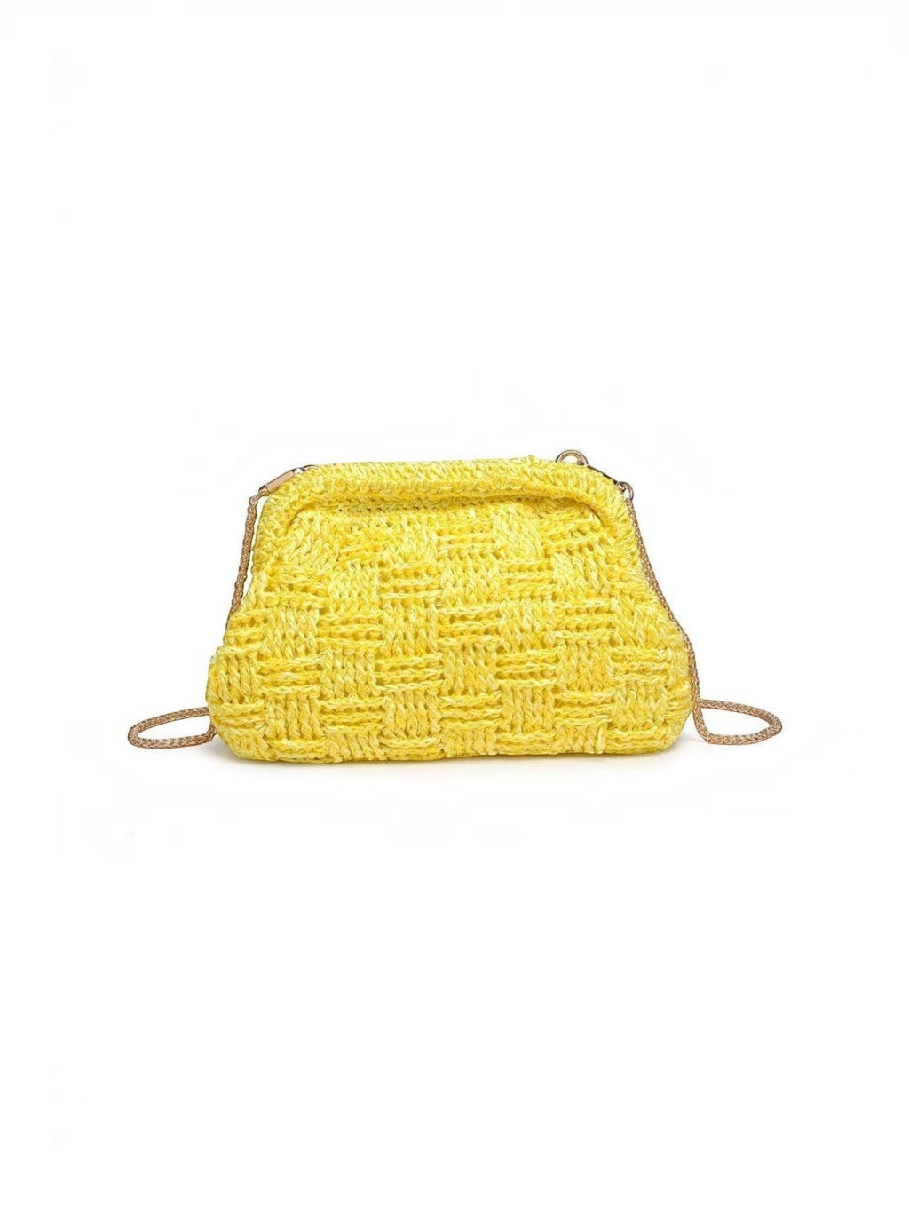 Mialur Boutique - Woven Clutch Bag - Butter Color