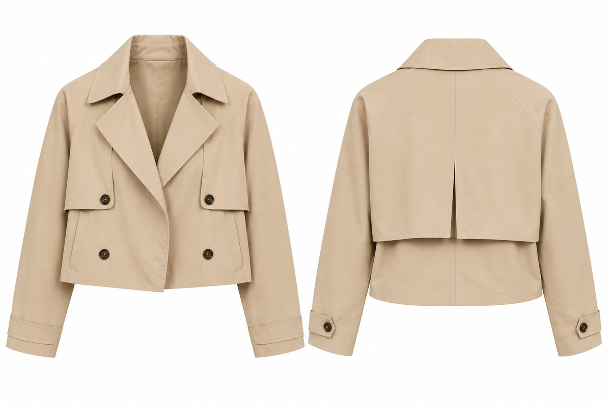 The Camille Cropped Trench