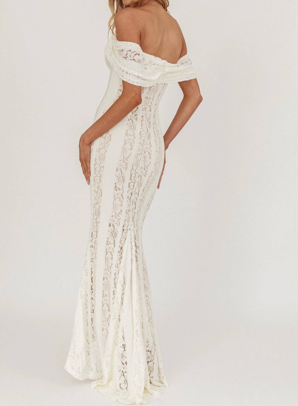 Ivory Lace Dream Maxi Dress