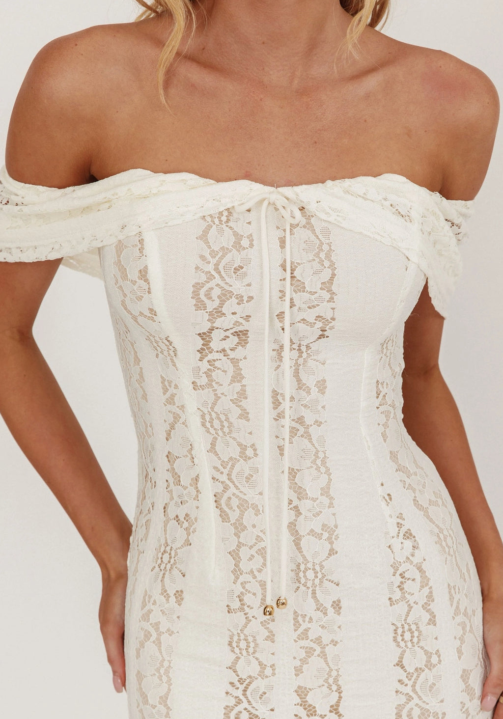Ivory Lace Dream Maxi Dress