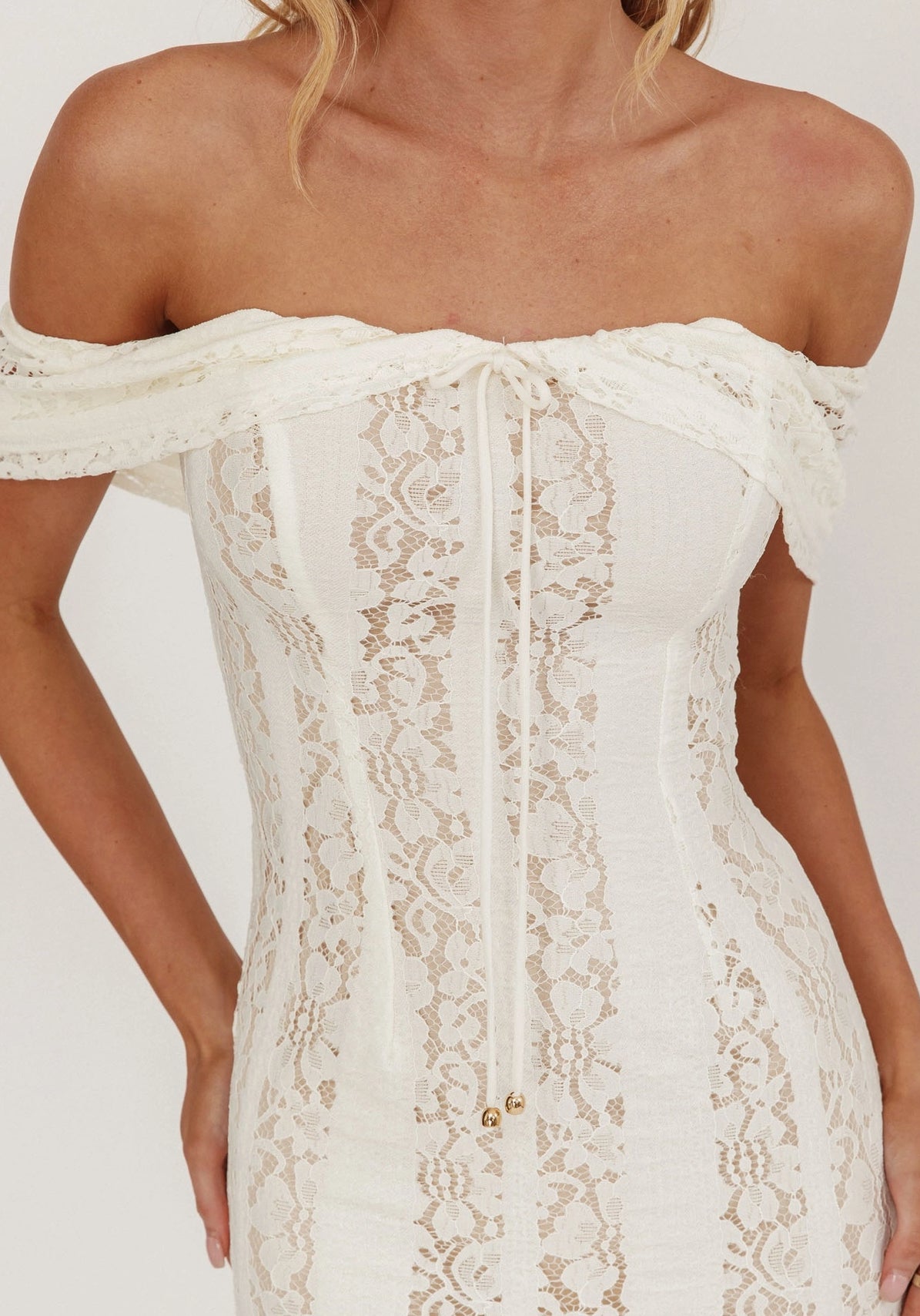 Ivory Lace Dream Maxi Dress