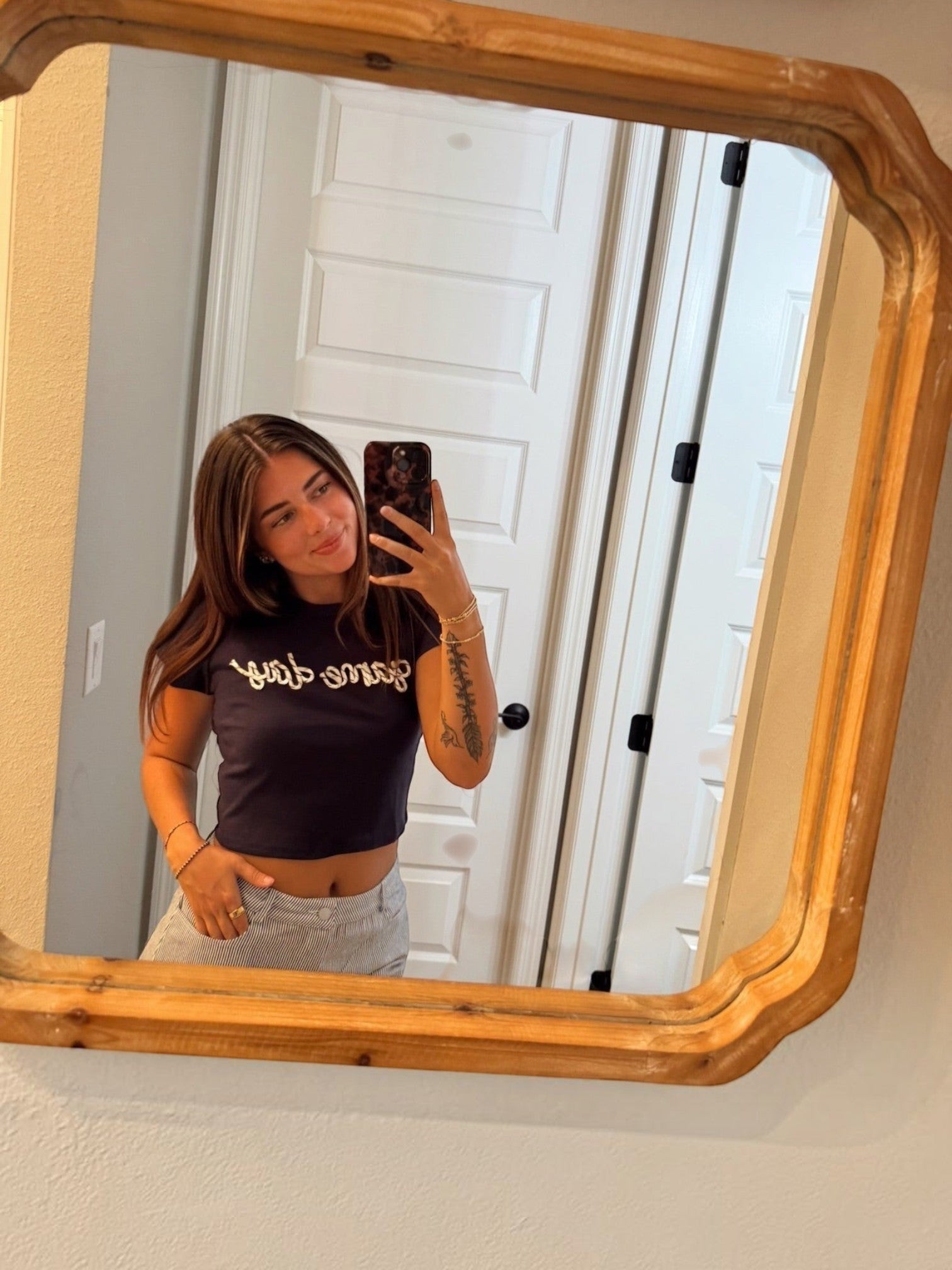 Mialur Boutique - Game Day Tee - Navy Color