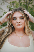Cross gold necklace