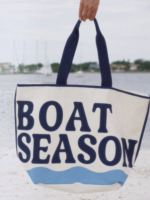 Mialur Boutique - Boat Season Tote – Ivory Color