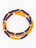 Mialur Boutique - Bracelet Junie Navy & Orange