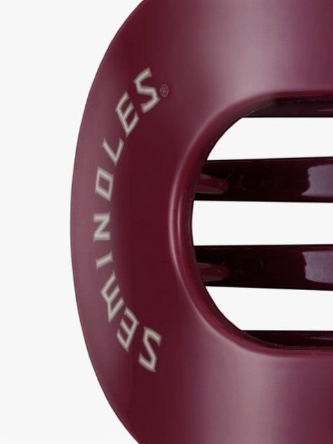 Mialur Boutique - A close-up of a dark burgundy hair pin with the brand name 'SEMINOLES' printed in white along the side, set against a plain white background.