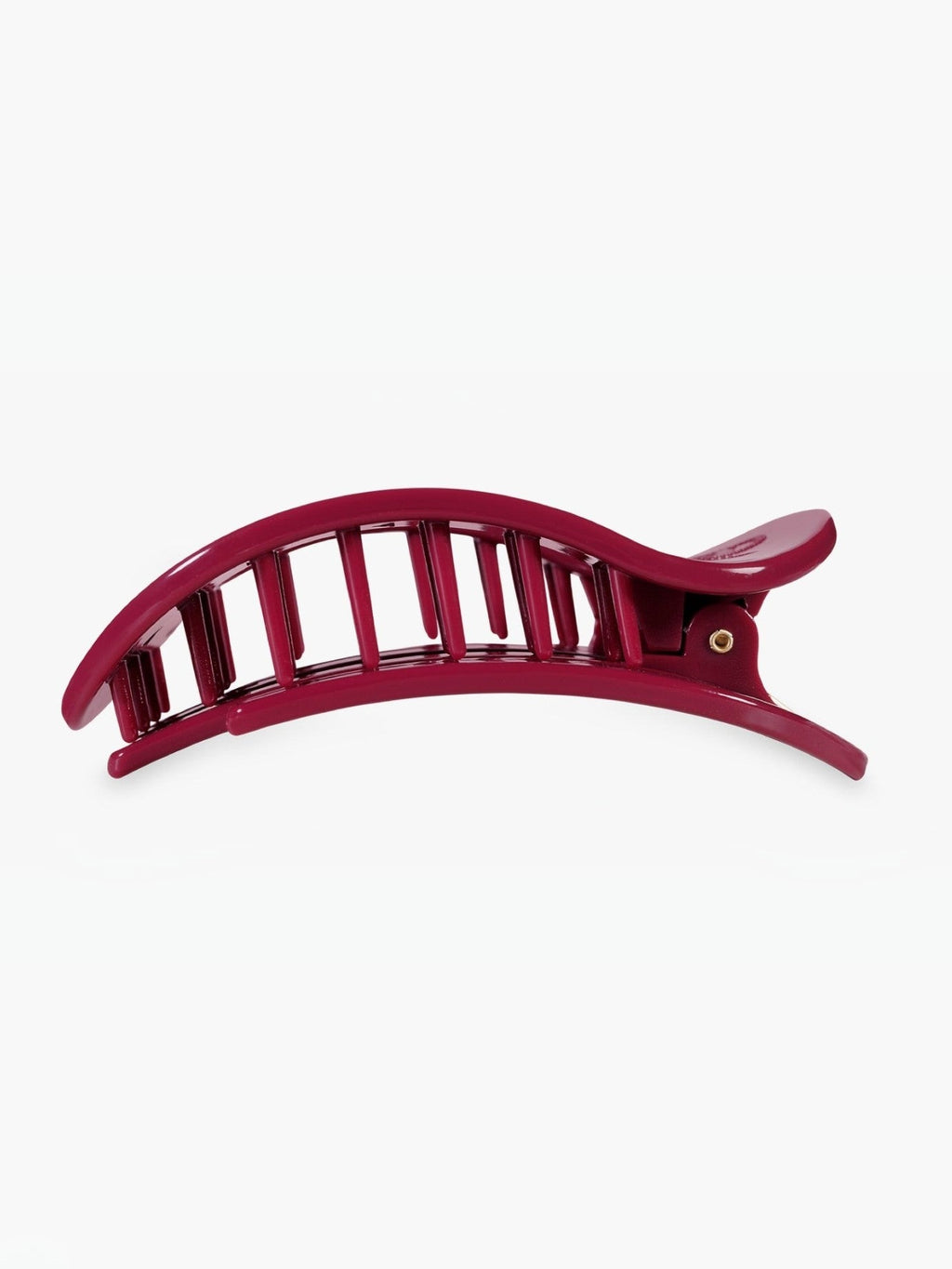 Mialur garnet medium flat round hair clip for comfortable all-day wear with bendable teeth