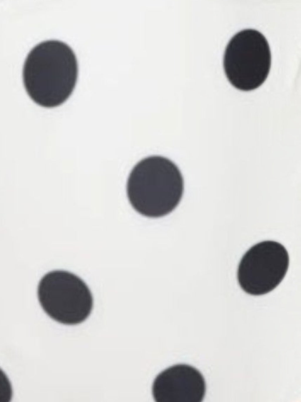 Mialur black and white polka dot print fabric detail for a one-piece ruffle swimsuit